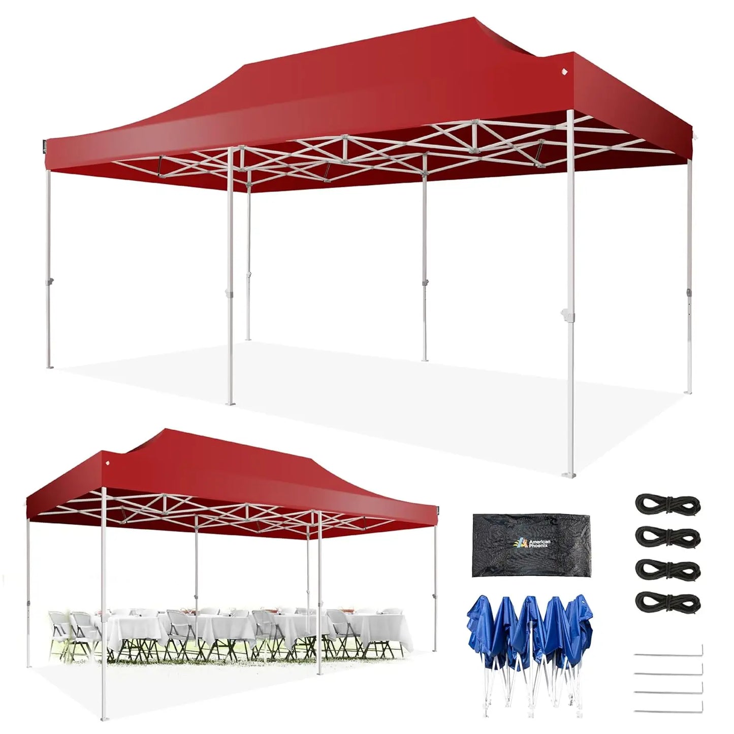 10x20 Canopy Tent Pop Up Tent Canopies Portable Instant Commercial Heavy Duty Outdoor Market Shelter.