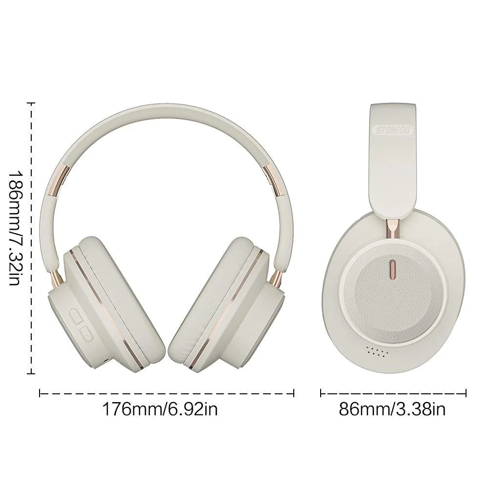 Stonogo Over Ear Wireless Bluetooth Headphones With Mic