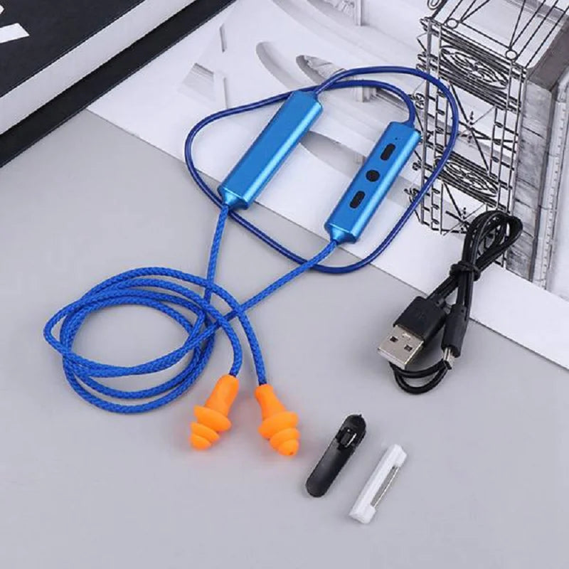 Bluetooth Ear Plugs Earphone For Work With Noise Suppression And Hearing Protection
