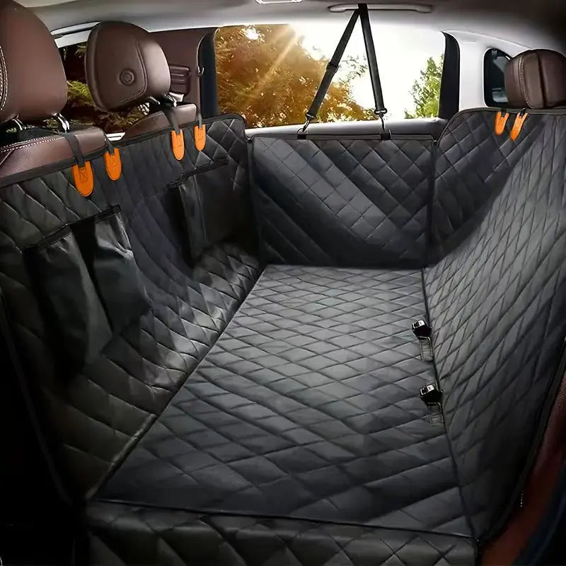 Dog Car Seat Cover for Pets 100% Waterproof Seat Cover Hammock Scratch Proof Nonslip Durable Soft Back Seat Cover for Cars and Trucks