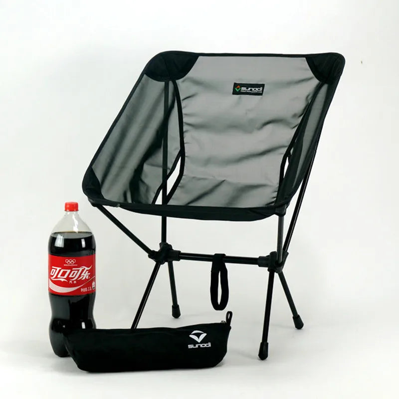 Utra-light 570g Camping Moon Chair Outdoor Folding Chair Hiking Picnic Chair Travel Beach Fishing Chair