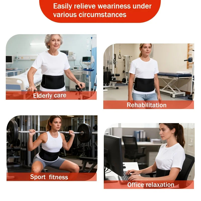 Jitesy EMS Waist Slimming Belt Muscle Stimulator With Heat