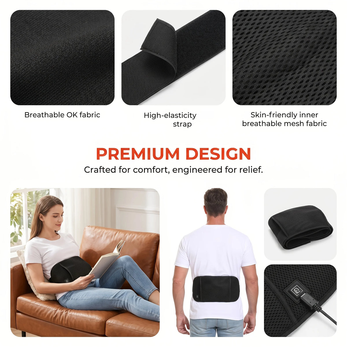 Jitesy EMS Waist Slimming Belt Muscle Stimulator With Heat