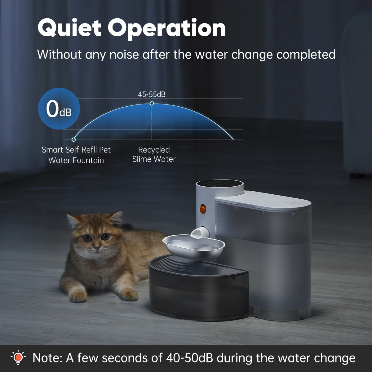 Booteely Automatic Stainless Steel Pet Water Dispenser
