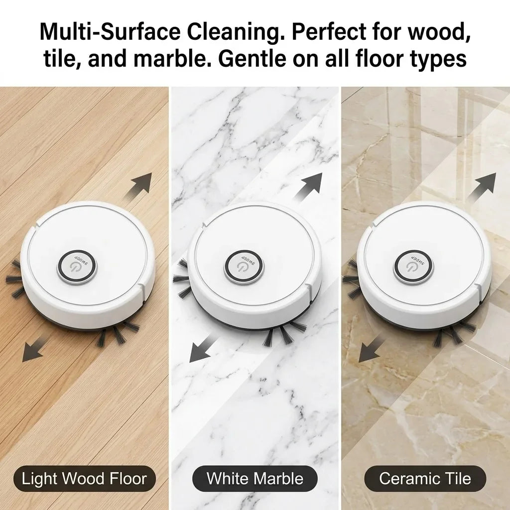 Automatic Robot Vacuum Cleaner With Sweeping Mopping And Suction
