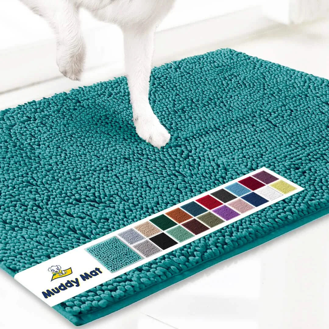Original Muddy Mat Anti-Mud Doormat Magic Dirt Trapper Highly Absorbent Microfiber Non-Slip Washable Rug Paw Cleaner Floor Mats For Pet Dogs Cats Indoor Outdoor Front Door Entryway
