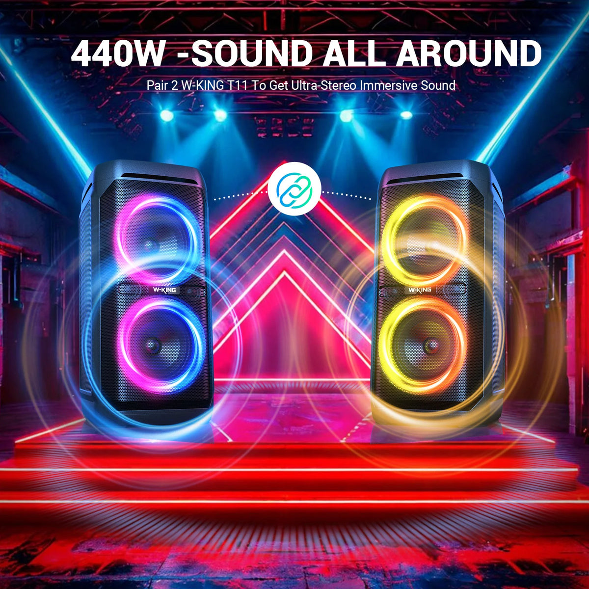 W King Portable Bluetooth Speaker Offering Waterproof Design And Sound