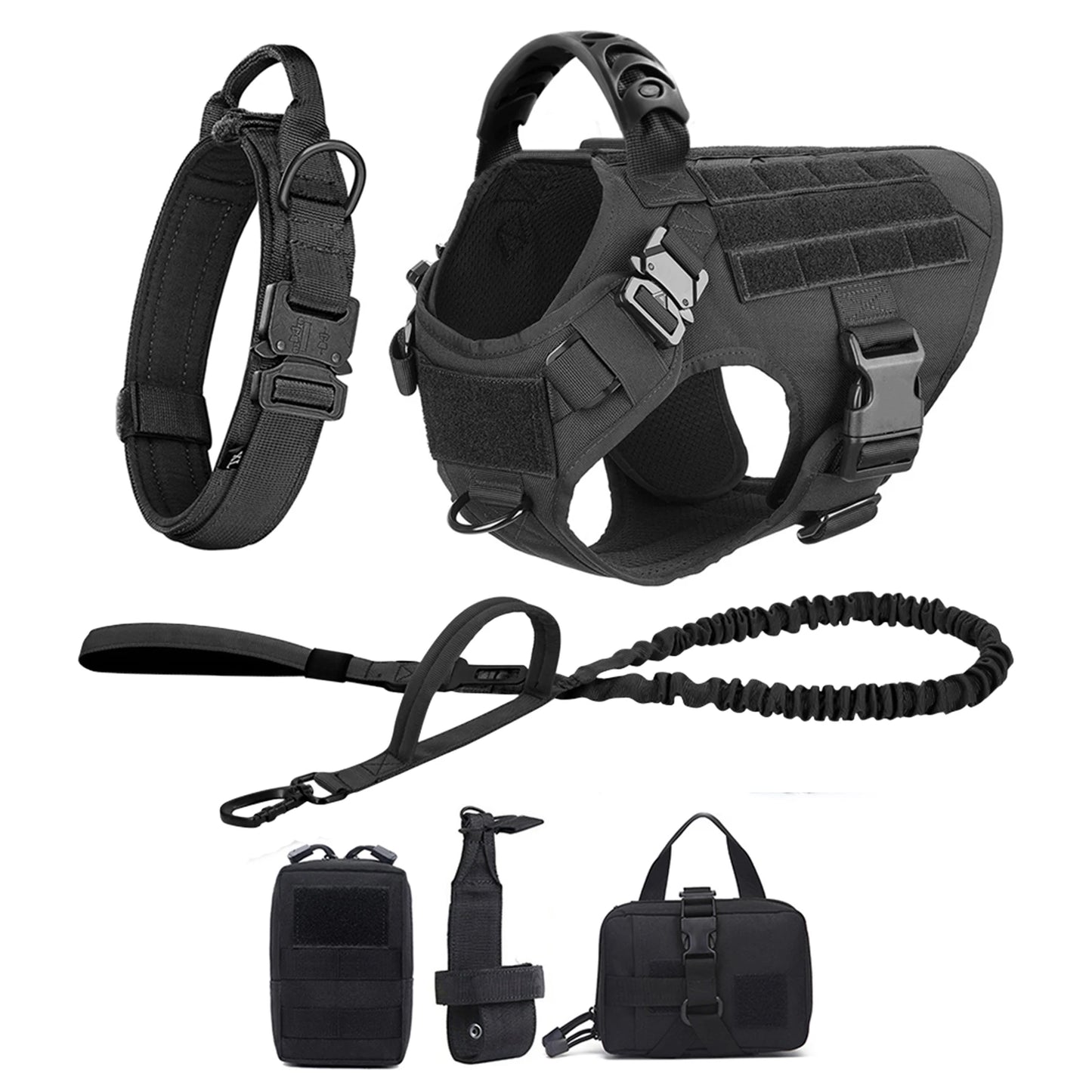 Large Dog Harness And Leash Set Pet, Training Walking Vest Dog Harness And Collar For Medium Large Dogs