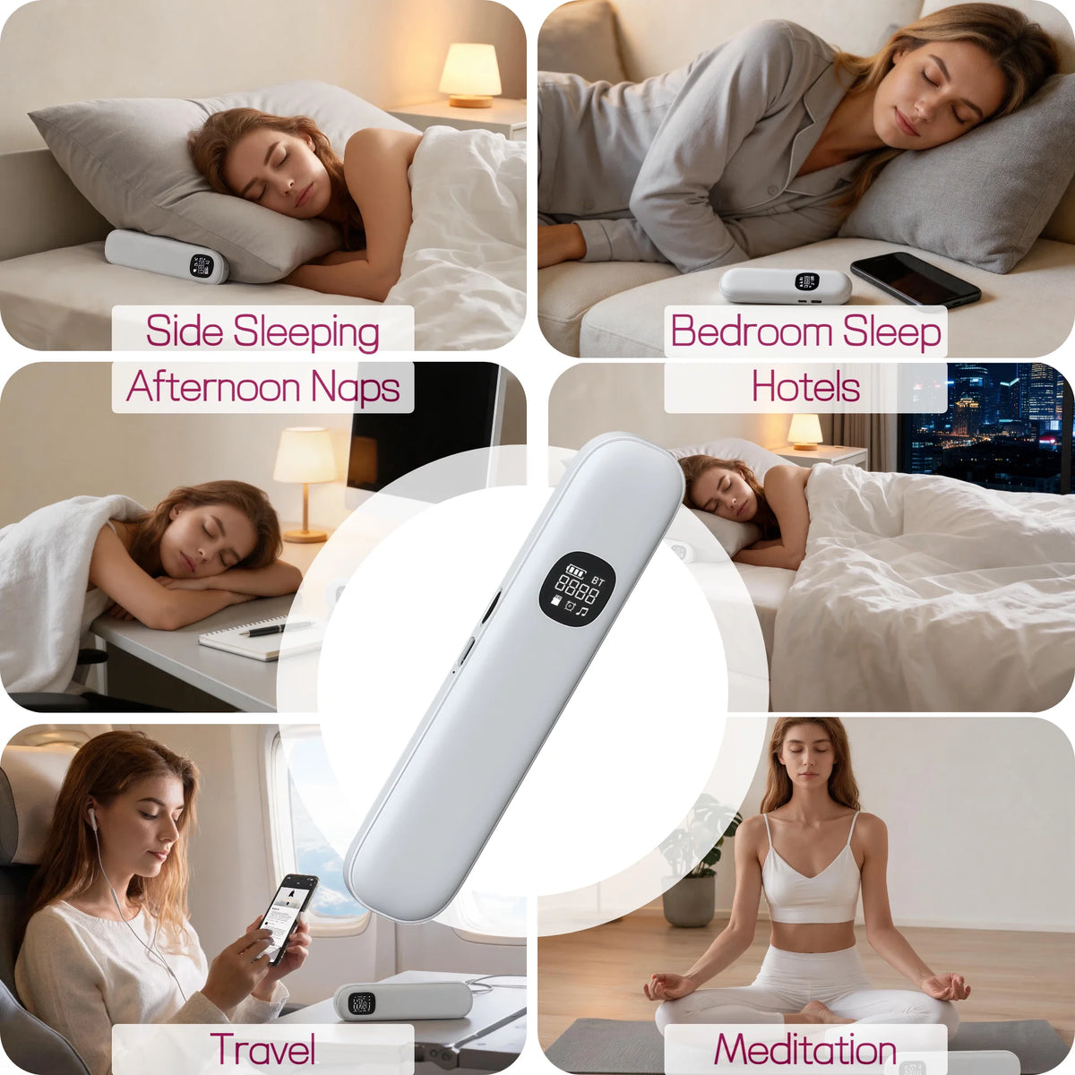 Rechargeable Bluetooth Bone Conduction Sleep Headband Speaker