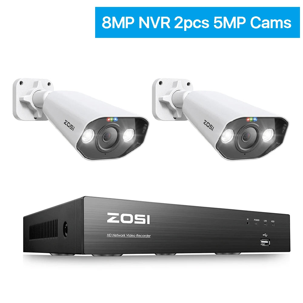 ZOSI 8-Channel 4K Surveillance Kit With AI Starlight Night Vision