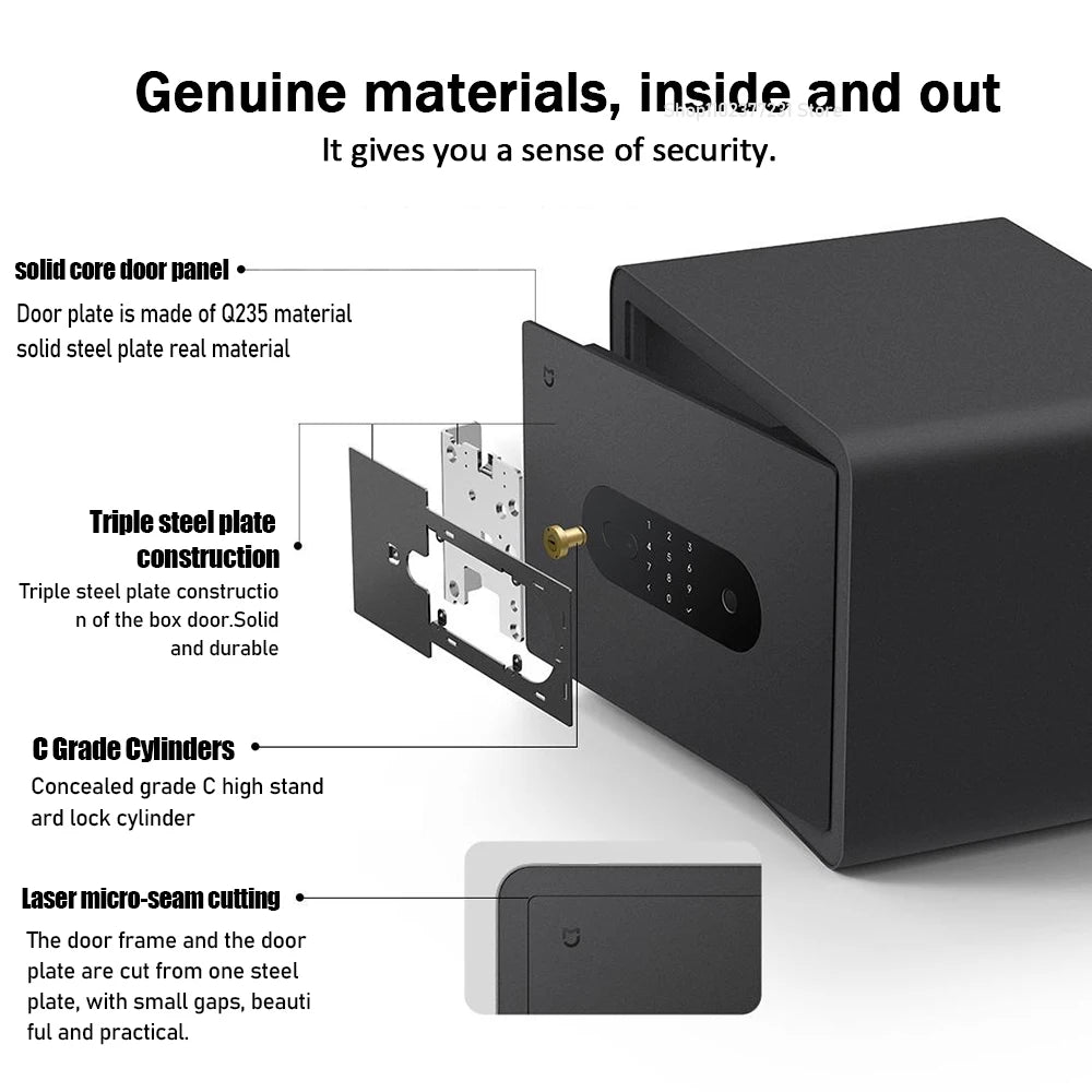 Xiaomi Mijia Smart Safe Deposit Box Fingerprint Unlock