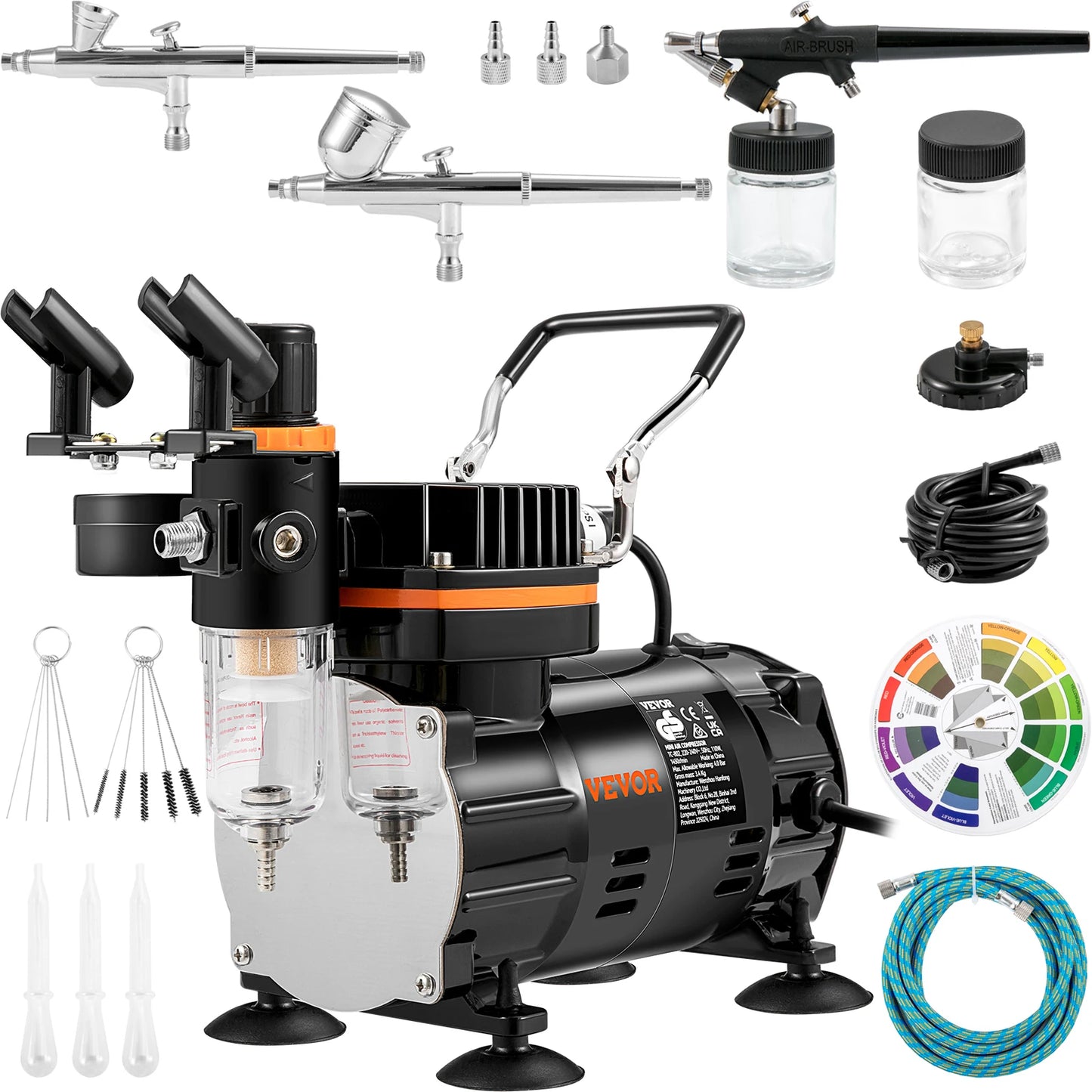 SucceBuy 120W Dual Action Airbrush Spray Gun Kit Professional