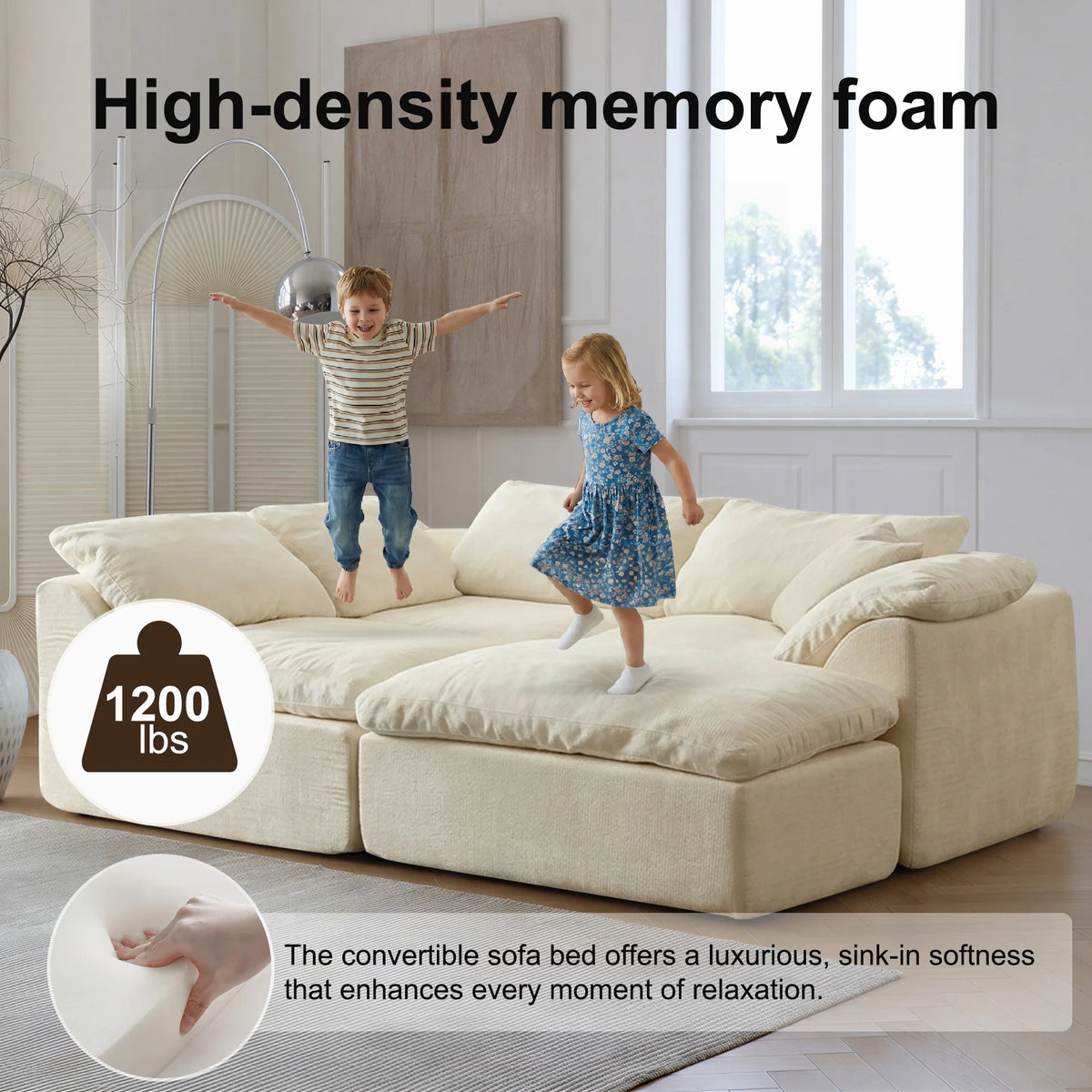 Yeflixvrau Modern L Shape Sectional Sofa With Removable Cushions