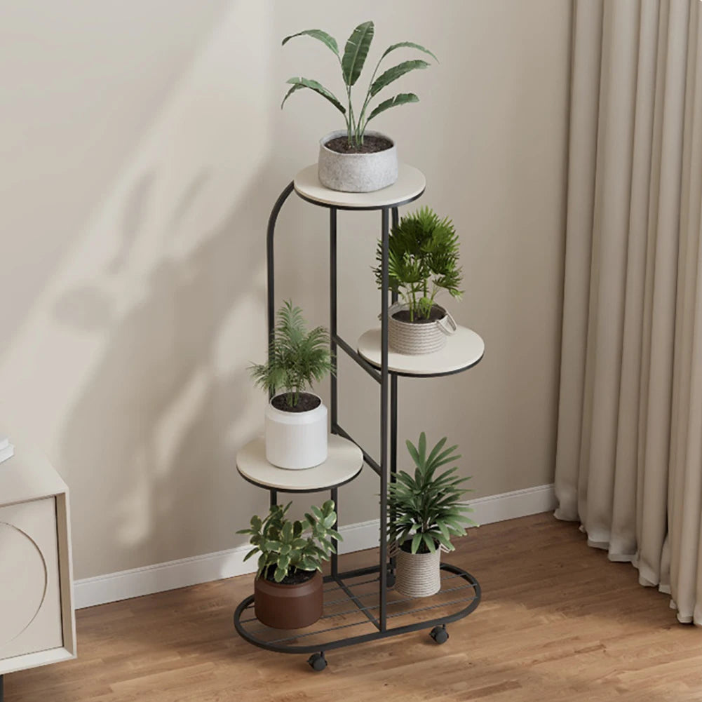 HiMISS Metal Plant Stand For Indoor Outdoor Garden Display