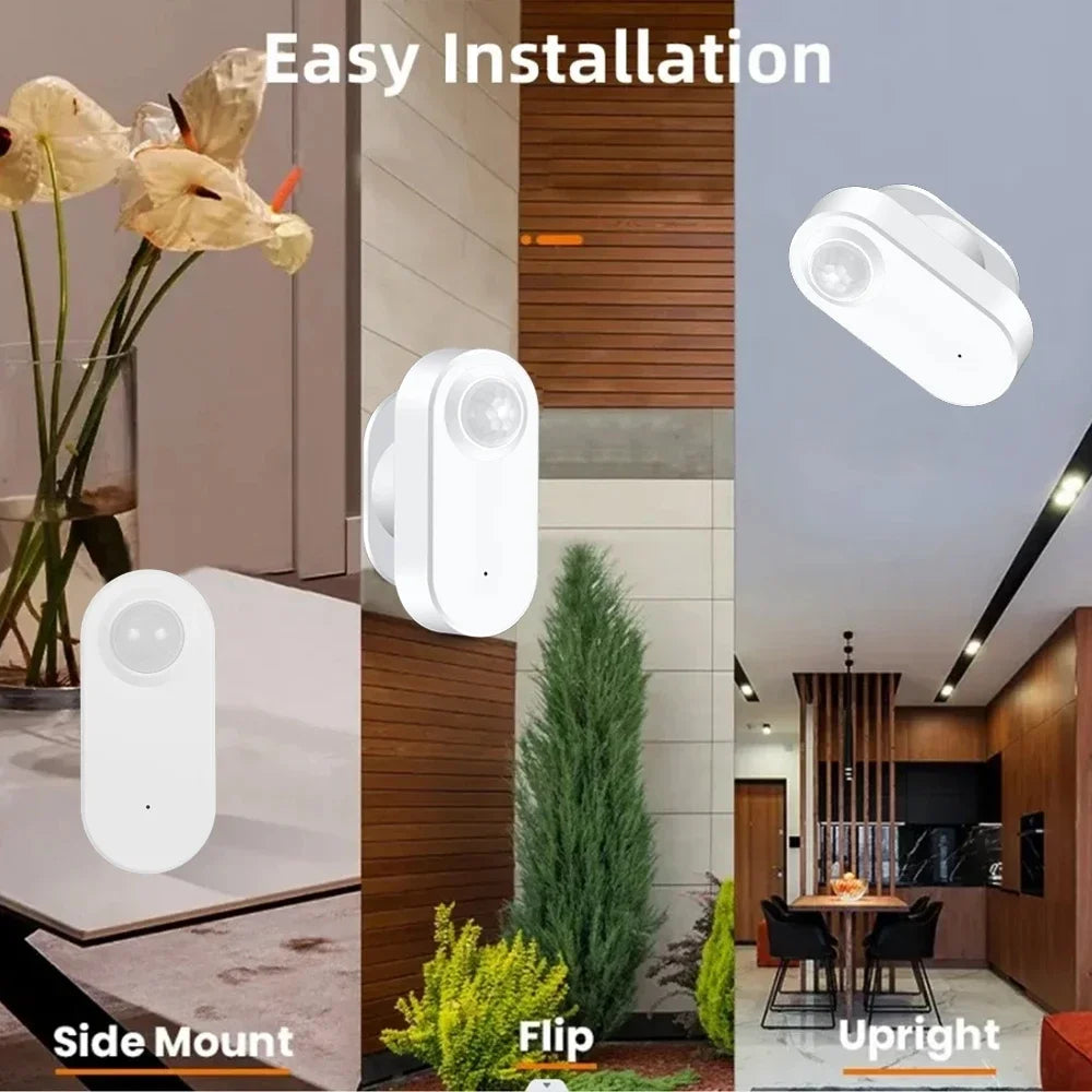 Haozee Smart Motion Sensor Zigbee PIR Motion Sensor with Illuminance Value High Sensitivity Support Home Assistant Zigbee2mqtt