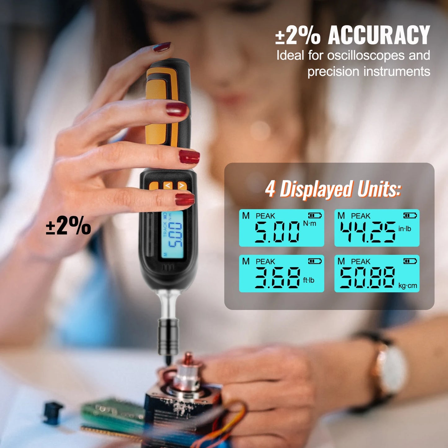 SucceBuy Quarter Inch Digital Torque Screwdriver With LCD