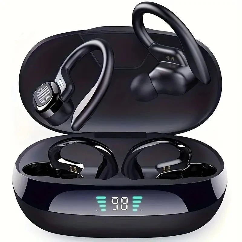 Bluetooth Earbuds Wireless Earphones Sport Ear Hook Headset 9D Stereo Sound Waterproof Headphones In Ear With Microphone