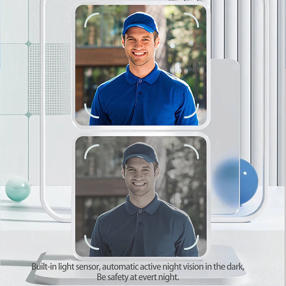 APWIKOGER WiFi Video Doorbell With IR Night Vision Doorbell Camera