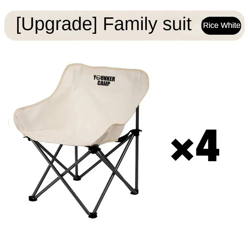 Outdoor Folding Moon Chair Portable Chair Camping Chair Picnic Gear Fishing Small Horse Stool Student Sketching