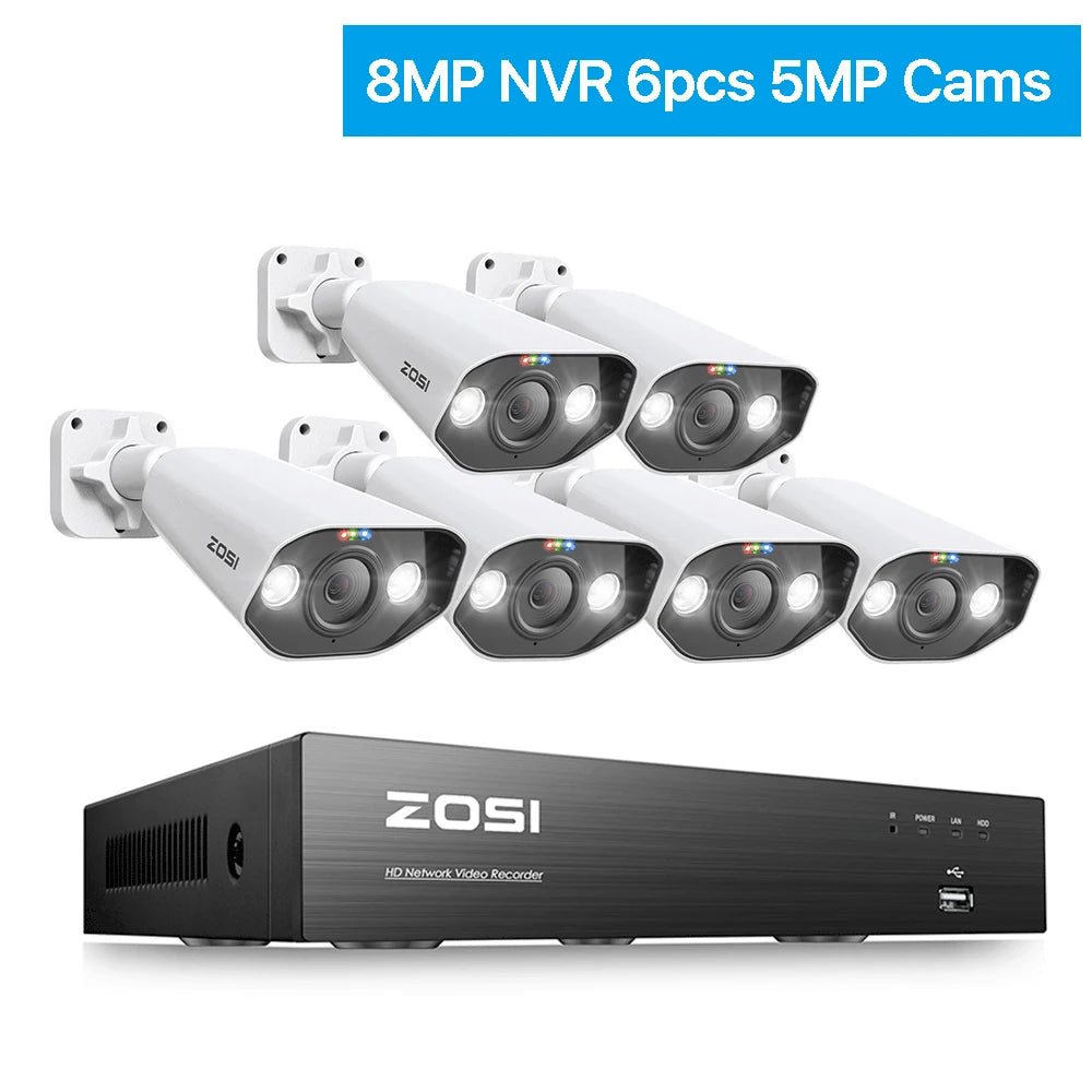 ZOSI 8-Channel 4K Surveillance Kit With AI Starlight Night Vision