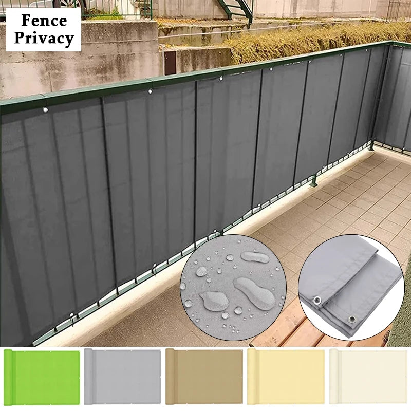 300D Waterproof Fence, Balcony Railing, Privacy Screen, Anti-UV Wind Barrier Fabric Sunblock Shade Cloth