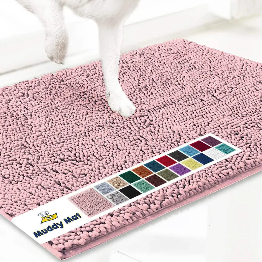 Original Muddy Mat Anti-Mud Doormat Magic Dirt Trapper Highly Absorbent Microfiber Non-Slip Washable Rug Paw Cleaner Floor Mats For Pet Dogs Cats Indoor Outdoor Front Door Entryway
