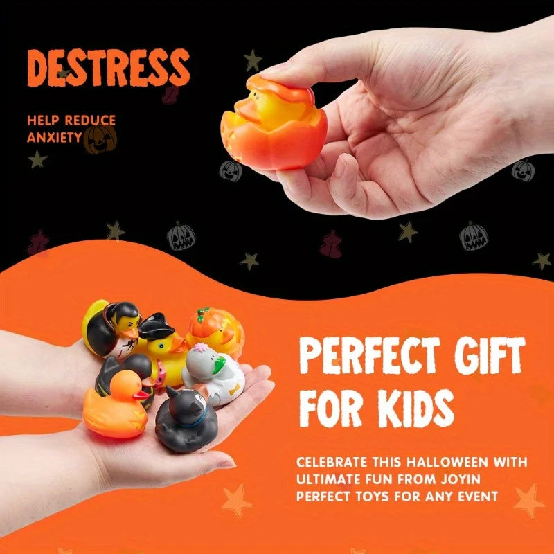 Joyfy 18 Pack Rubber Ducks Halloween Trick Or Treat Novelties
