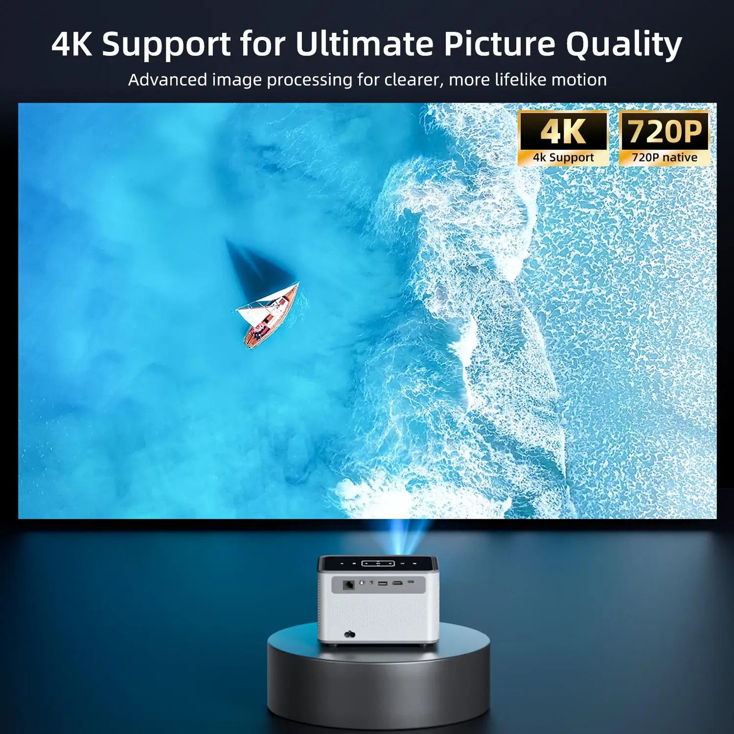 X3 Pro Smart Projector Google TV 720P 4K  2/4GB RAM 16/32/64GB ROM Dual Auto Focus Auto Voice Control Home Theater Projector