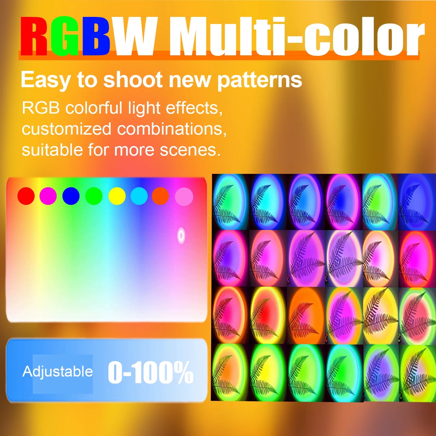 APP& Remote Control Sunset Lamp Projector Led Lights For Room Bedroom Light Decor Dimmable 16 Modes
