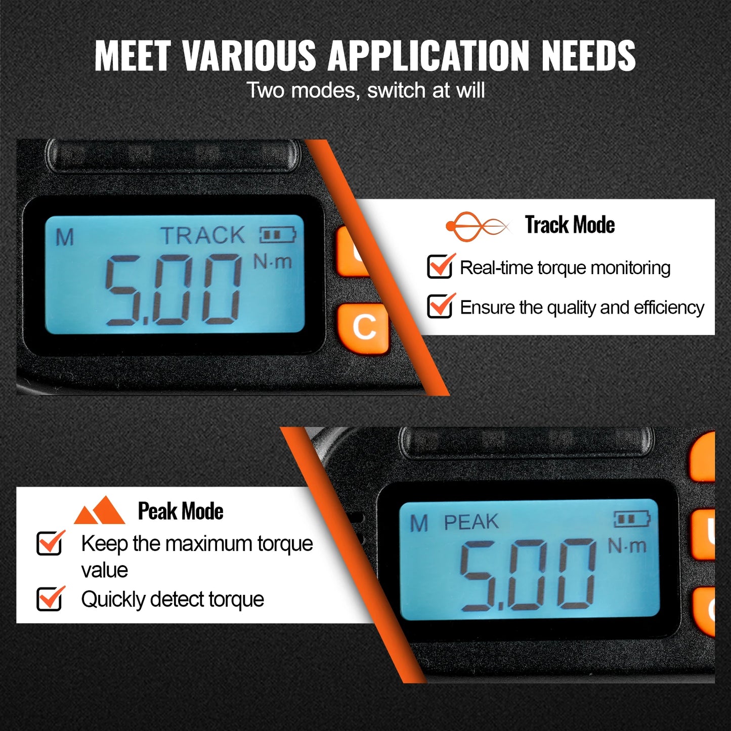 SucceBuy Quarter Inch Digital Torque Screwdriver With LCD
