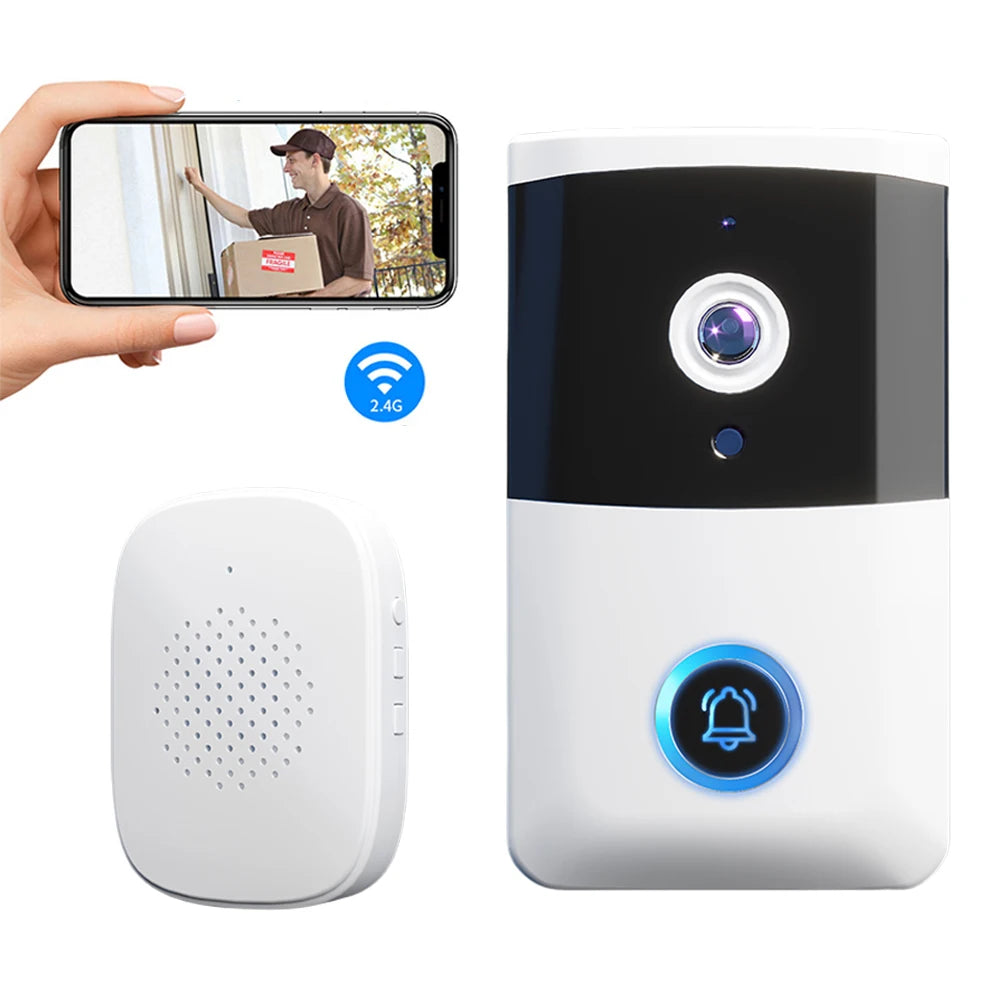 APWIKOGER WiFi Video Doorbell With IR Night Vision Doorbell Camera