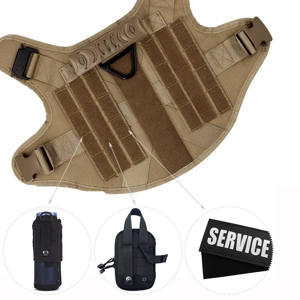 Large Dog Harness And Leash Set Pet, Training Walking Vest Dog Harness And Collar For Medium Large Dogs