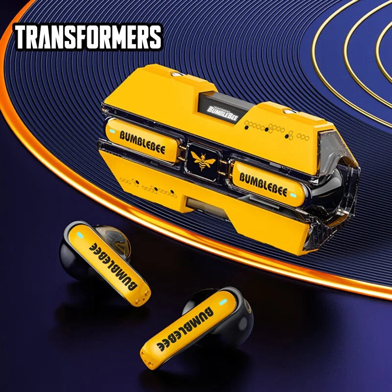 Transformers TF-T01 Gaming Earphones Bluetooth 5.4 ENC Noise Reduction Headphones HD Call Music Earbuds Bumble Bee