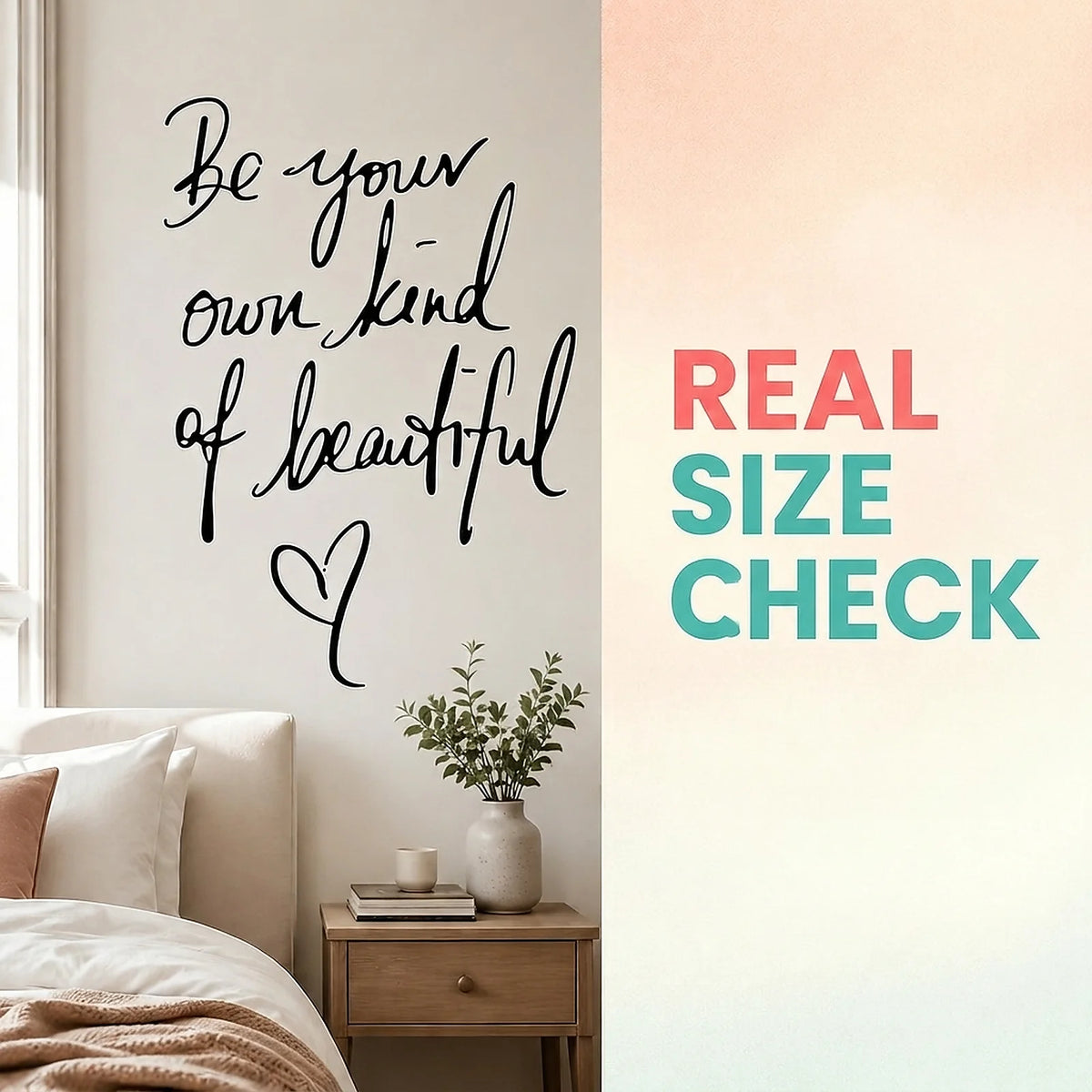 Be Your Own Kind Of Beautiful Quote Vinyl Wall Decal