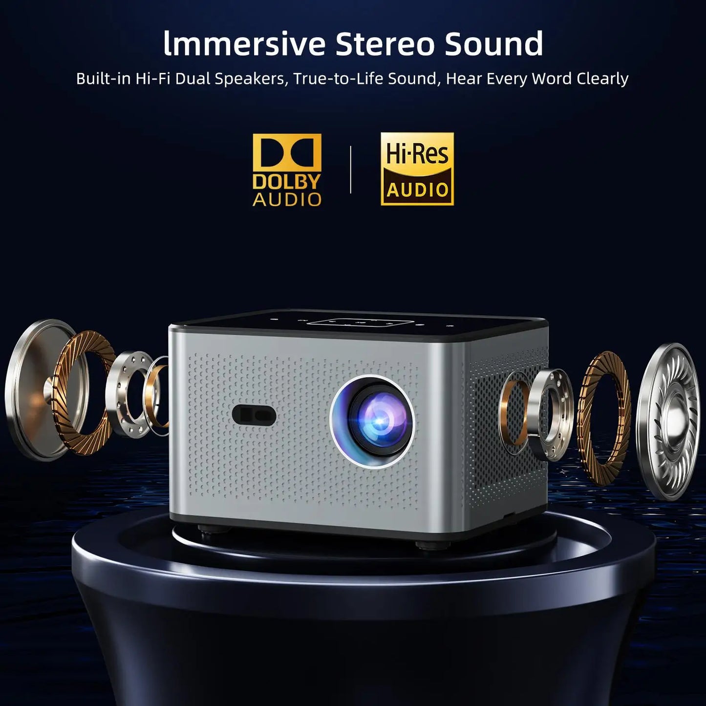 X3 Pro Smart Projector Google TV 720P 4K  2/4GB RAM 16/32/64GB ROM Dual Auto Focus Auto Voice Control Home Theater Projector