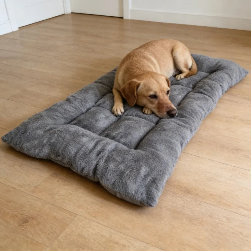Extra Large Plush Dog Bed Sofa Thickened Super Soft Polyester Pet Mat Dog Crate Mat Bed For Small Medium Large Dog Bed