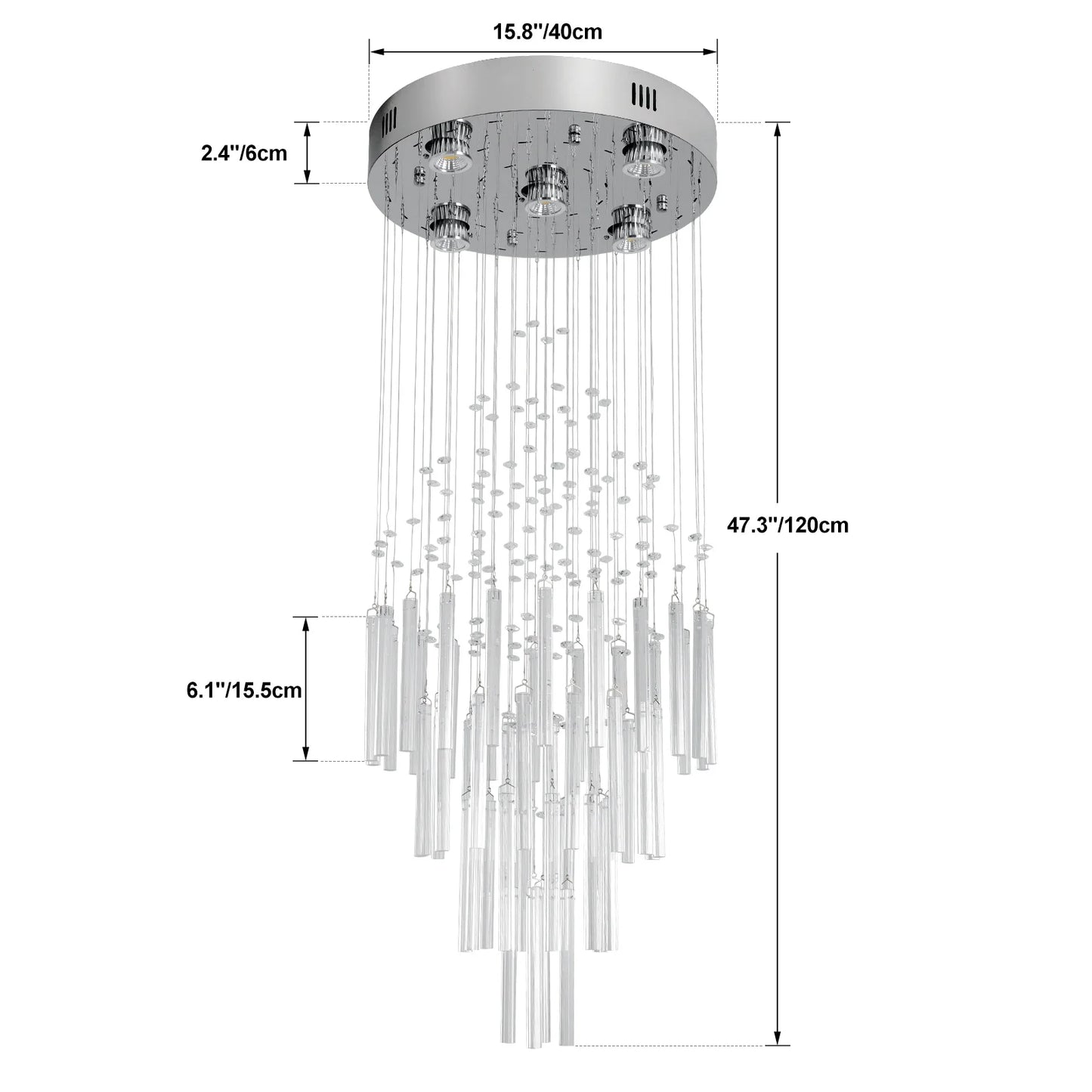 GreeLustr Crystal Ceiling Chandelier Luxury Home Decor Living Room Bedroom  Pendant Lights Lustre Lighting Fixture Ceiling Lamps