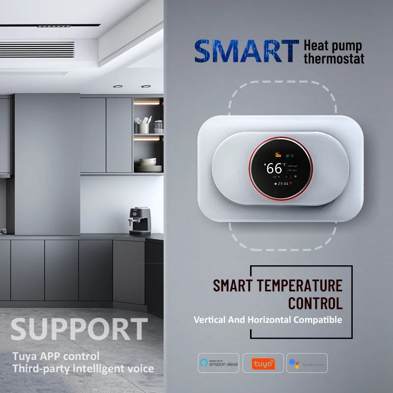 Becasmart BHP-7000 WiFi Thermostat For Home HVAC Heat Pump