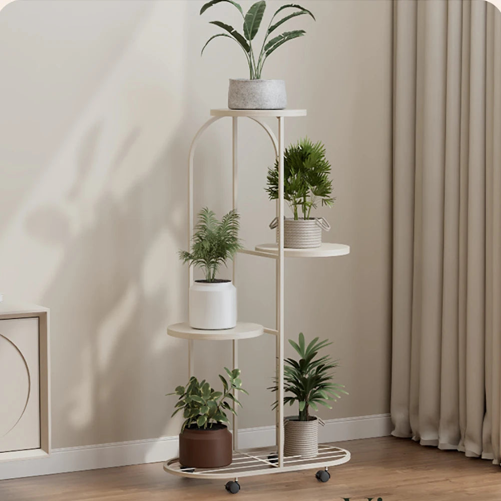 HiMISS Metal Plant Stand For Indoor Outdoor Garden Display