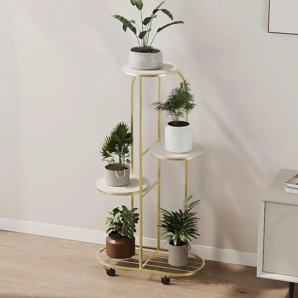 HiMISS Metal Plant Stand For Indoor Outdoor Garden Display