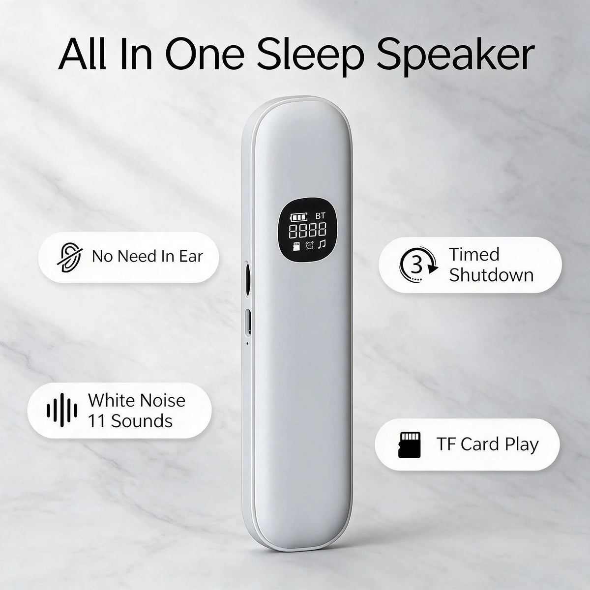 Rechargeable Bluetooth Bone Conduction Sleep Headband Speaker