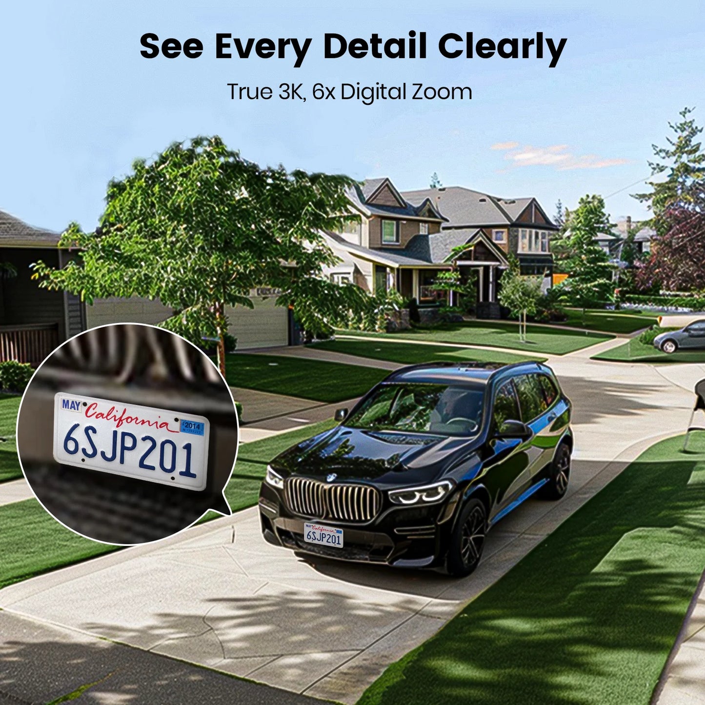 Dekco 3K UHD WiFi Floodlight Camera Outdoor 360° View Color Night Vision Wireless Security Camera PIR Detection 2-way Audio
