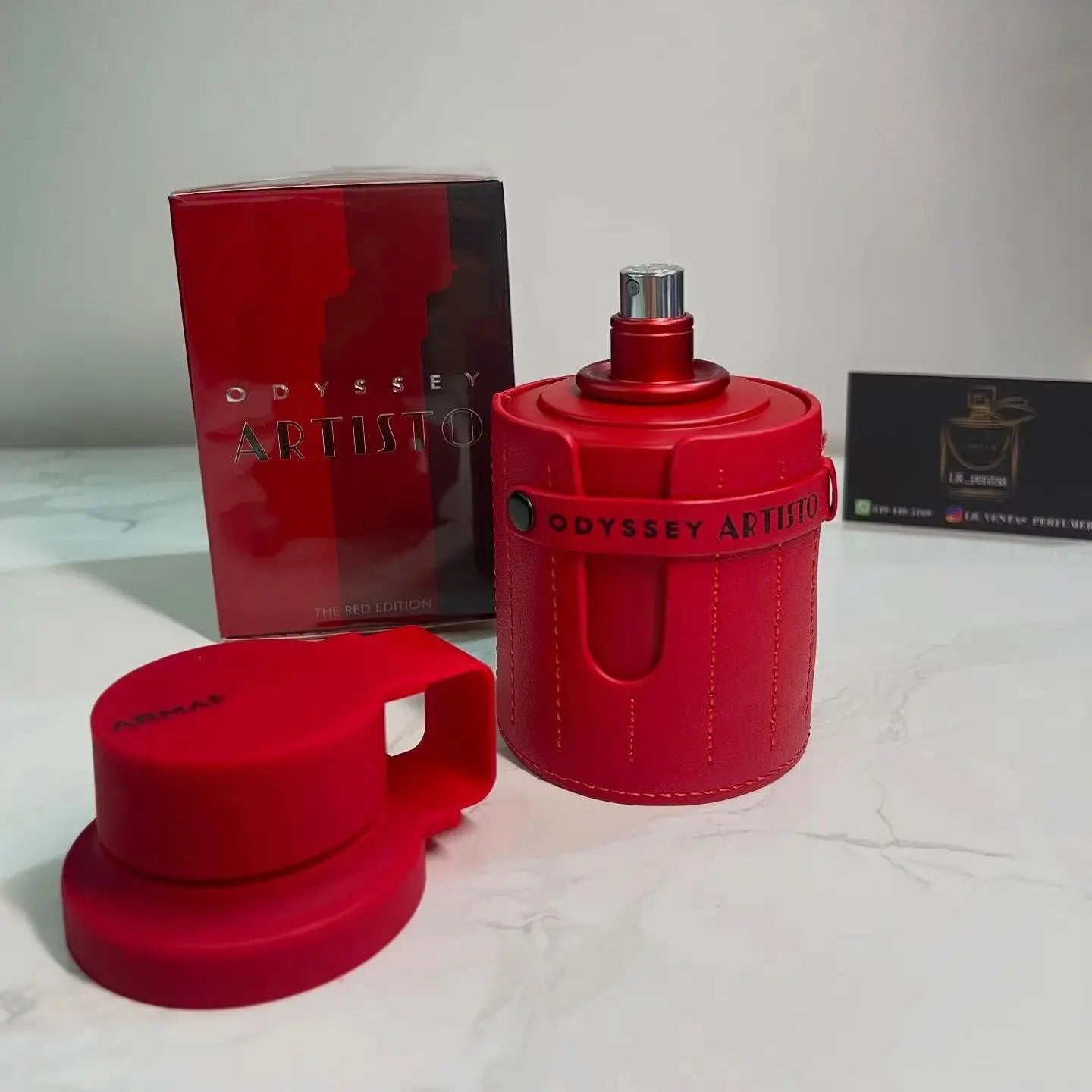 Armaf Odyssey Artisto The Red Edition – Woody, Sweet, Tropical, Warm Spicy – Eau De Parfum Spray Long-Lasting Fragrance for Unisex, 3.40 Ounce / 100 ML