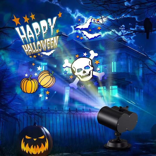 Outdoor Halloween Christmas Projector Light With Moving Animation Effects