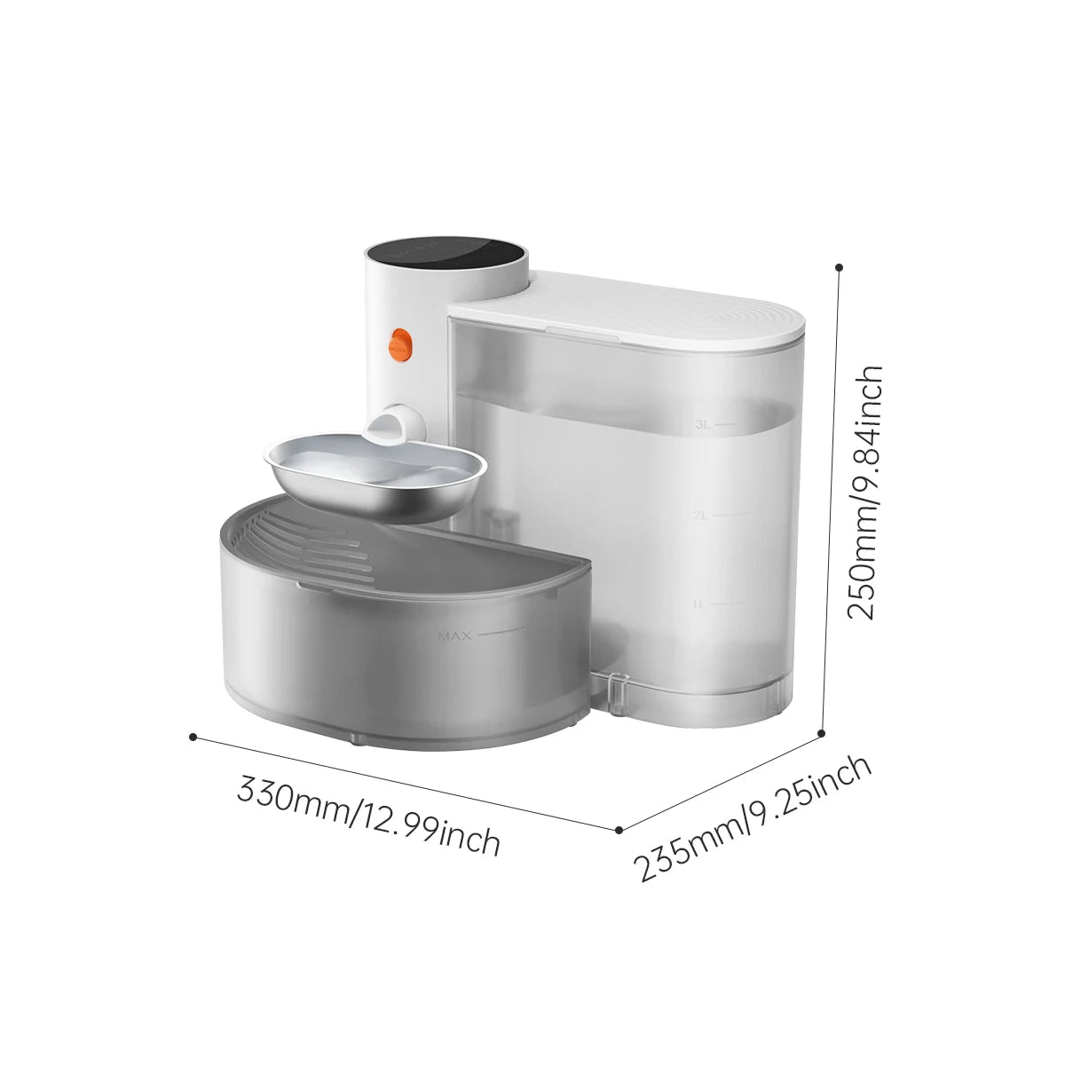 Booteely Automatic Stainless Steel Pet Water Dispenser