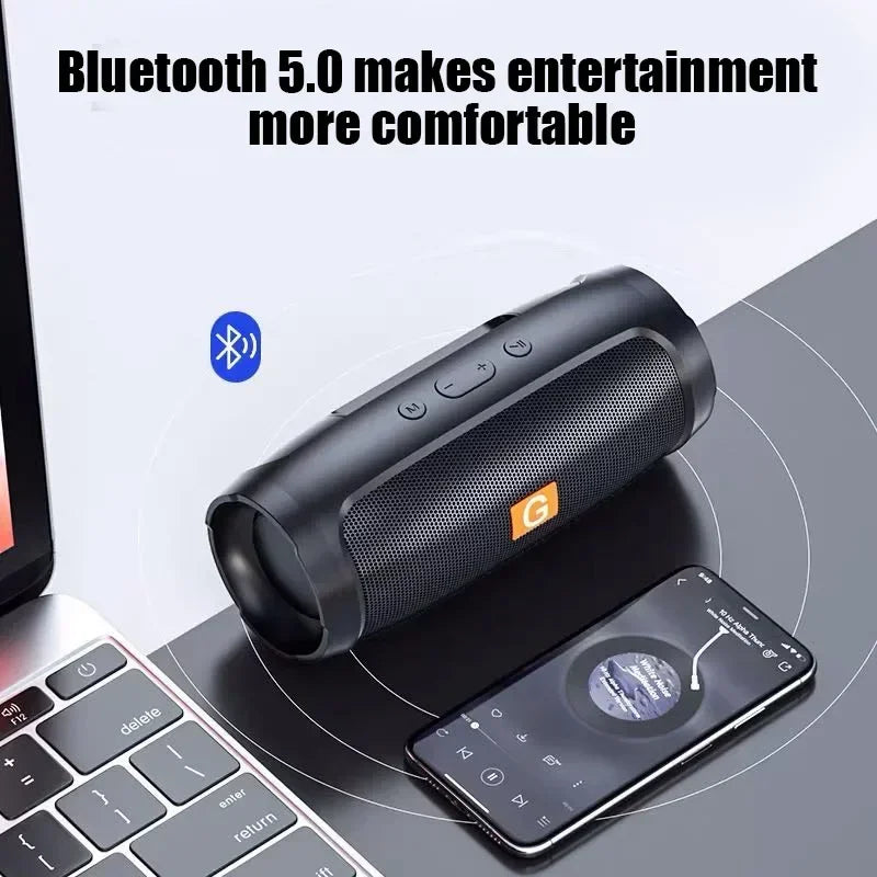 Portable Subwoofer Bluetooth Speakers Outdoor Stereo Surround Waterproof, Wireless Sound