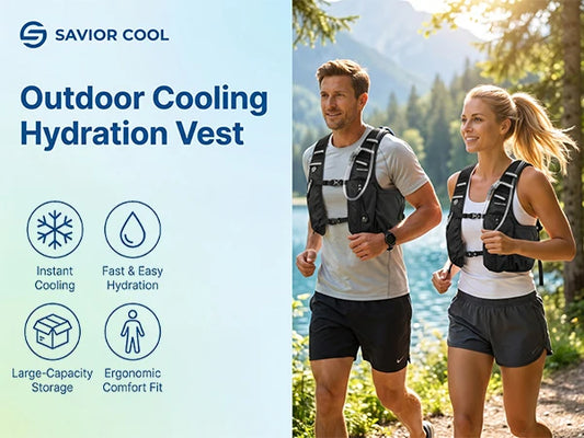 Outdoors Cooling Vest Tactical Cooling Vest AC Vest Constant-Temperature Summer Cooling Technology with Built-in Water Bladder