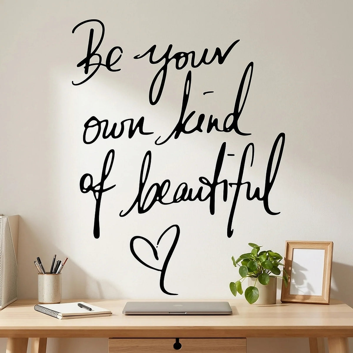 Be Your Own Kind Of Beautiful Quote Vinyl Wall Decal