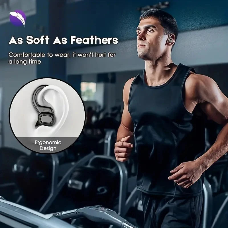 Bluetooth Earbuds Wireless Earphones Sport Ear Hook Headset 9D Stereo Sound Waterproof Headphones In Ear With Microphone