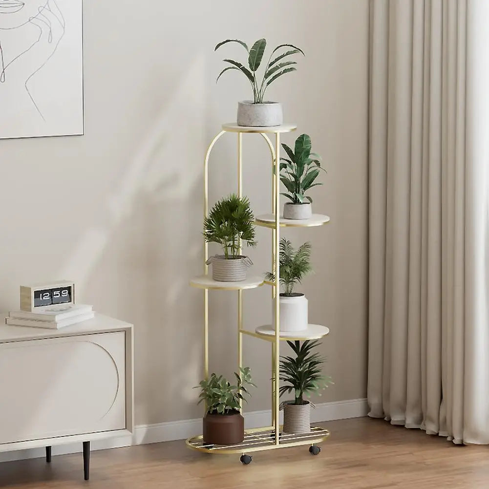 HiMISS Metal Plant Stand For Indoor Outdoor Garden Display